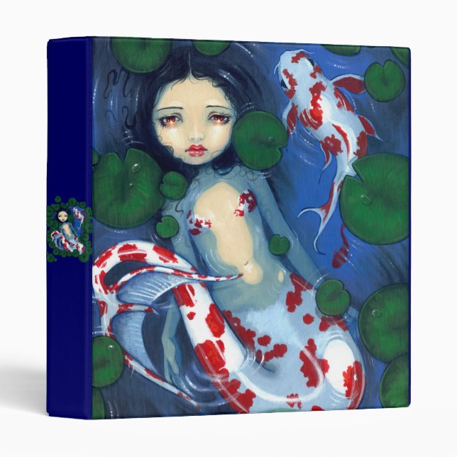 Koi Pond Mermaid Binder (Front/Spine)