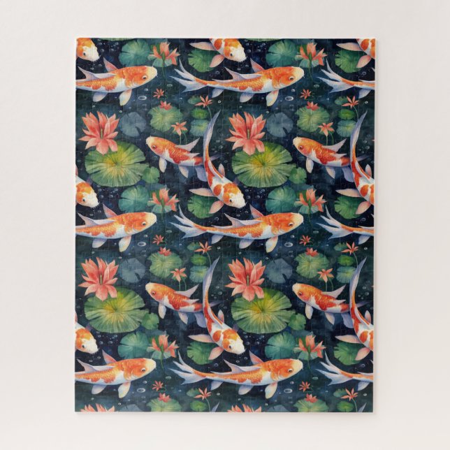 Koi Pond Puzzle (Vertical)