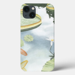 Koi Pond Reflection with Fish and Lilies iPhone 13 Case