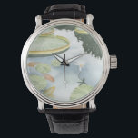 Koi Pond Reflection with Fish and Lilies Watch<br><div class="desc">Catch your reflection in this attractive koi pond. Watch as the fish seem to swim and the lilies float past you thanks to the lifelike rendering by Chariklia Zarris. This would make an amazing gift for a family member or your significant other!</div>