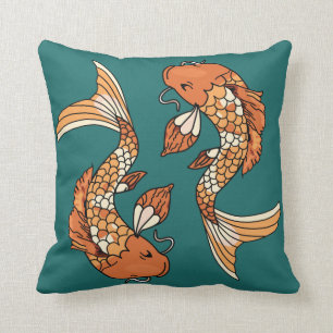 Koi Pond - Throw Pillow