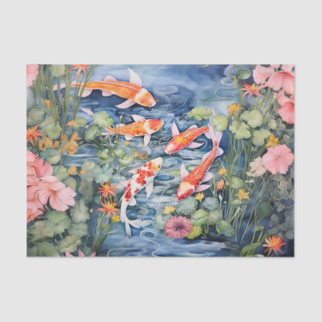 Koi Pond Tissue Paper (Front)