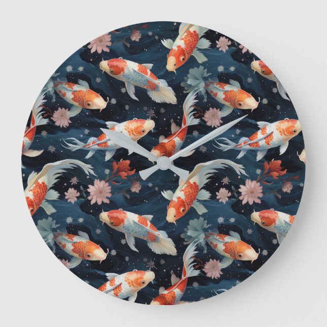 Koi Pond Wall Clock (Front)