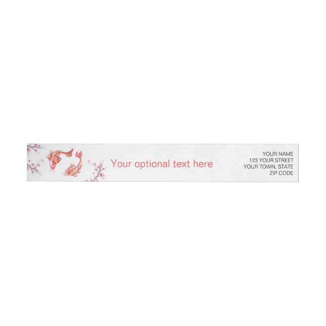 Koi Pond Wrap Around Label (Individual)