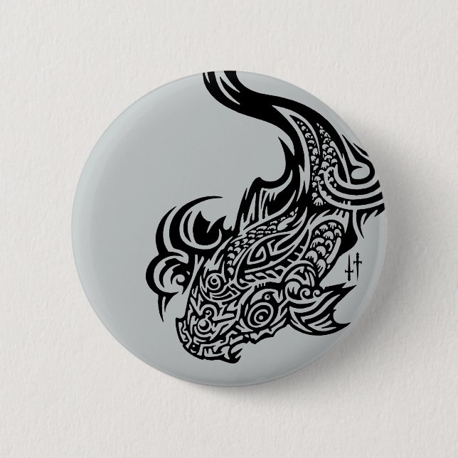 Koi Round Button (Front)
