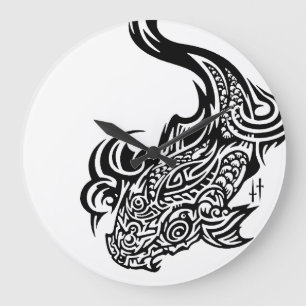 Koi Round (Large) Wall Clock