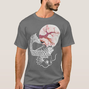Koi Sakura Tree Luck Cherry Blossom Sakura Flower  T-Shirt