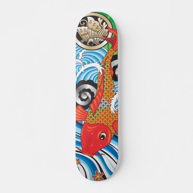 Koi Skate Splash Skateboard (Front)