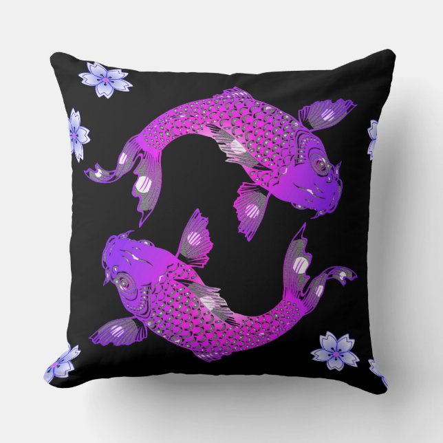 Koi Throw Pillow (Front)
