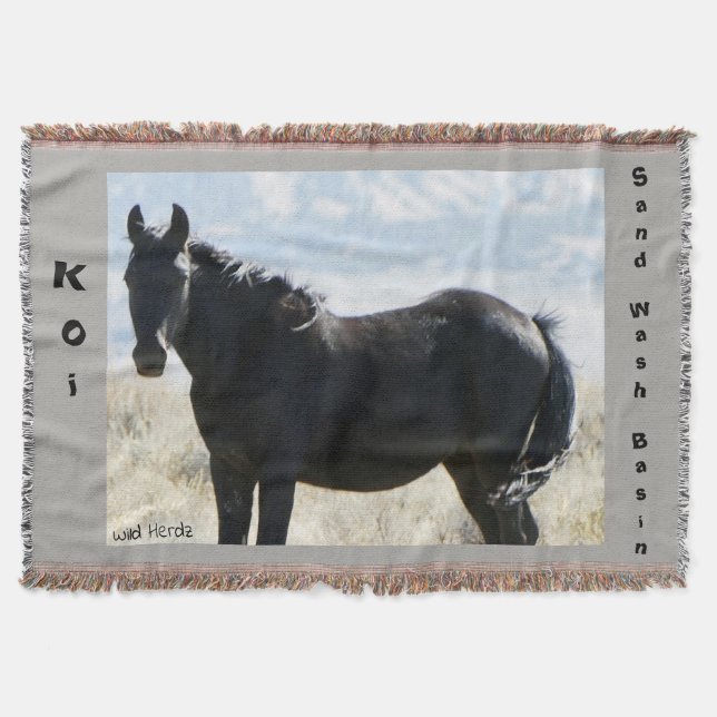 Koi Throw Rug Blanket (Front)