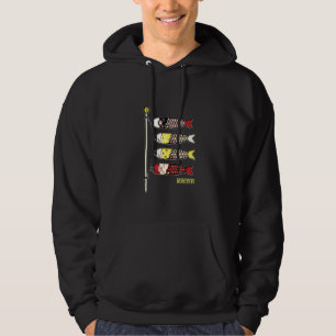 Koinobori Japanese Carp Koi Flying Fish Windsocks Hoodie