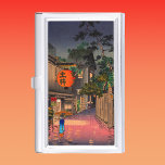 Koitsu - Evening at Ushigome Business Card Holder<br><div class="desc">Evening at Ushigome / Jinrakuzaka at Ushigome / Kagurazaka at Ushigome - Tsuchiya Koitsu,  Woodblock colour print,  1939.</div>