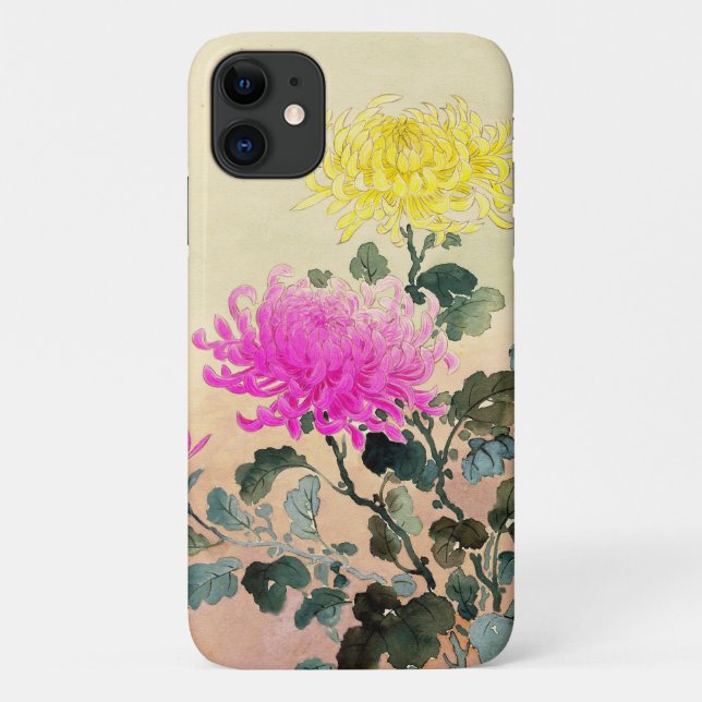 Koitsu Tsuchiya Chrysanthemum japanese flowers art Case-Mate iPhone Case (Back)