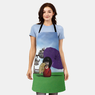 Kokeshi Doll Apron
