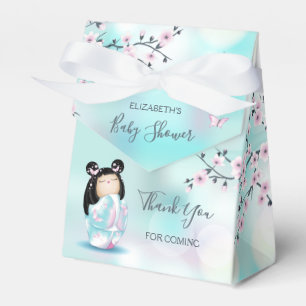 Kokeshi Doll Baby Shower Thank You Favor Box