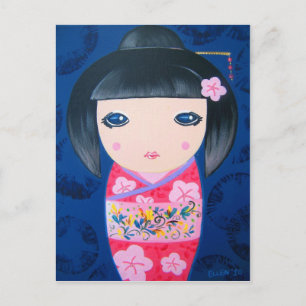 Kokeshi Doll — Harumi Postcard