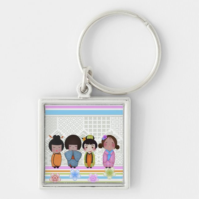 kokeshi dolls keychain (Front)