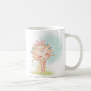 Kokeshi Lotus Coffee Mug