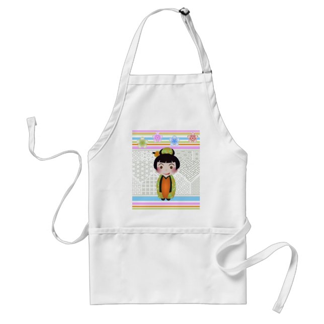 kokeshi noshi standard apron (Front)