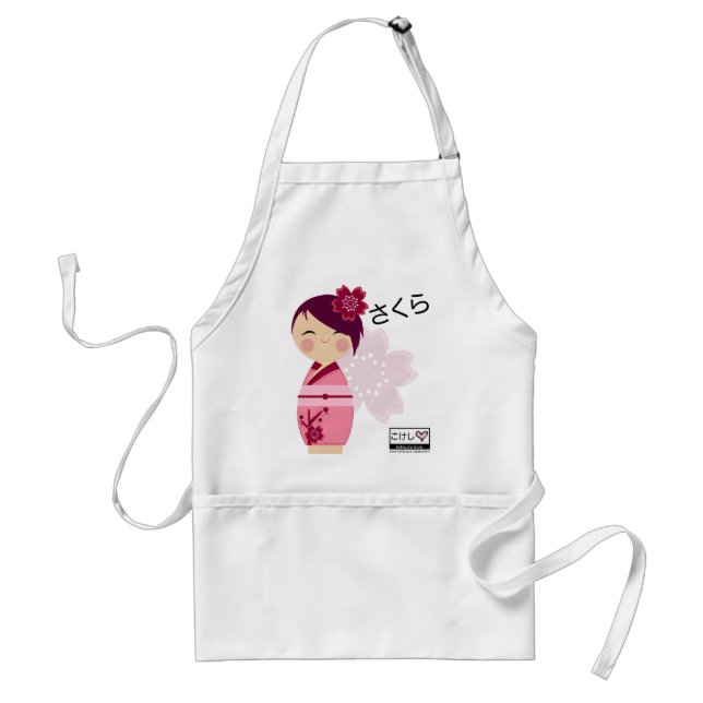 Kokeshi Sakura Apron (Front)