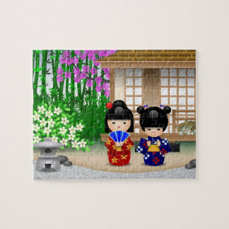 Kokeshi Teahouse Jigsaw Puzzle