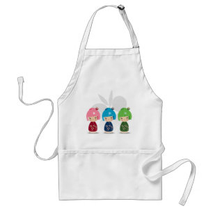 Kokeshi Triplets Apron
