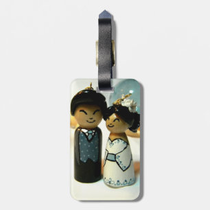 Kokeshi Wedding II Luggage Tag