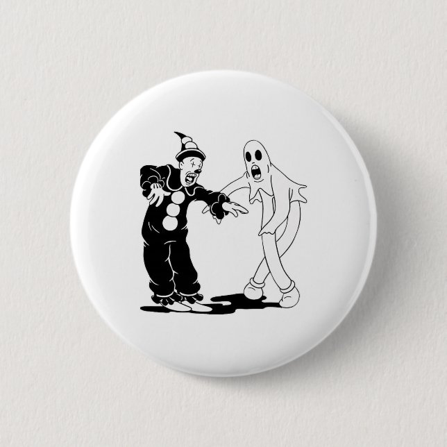 Koko The Clown And Ghost Dancing  2 Inch Round Button (Front)