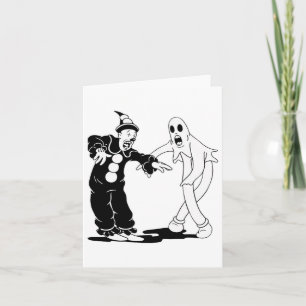Koko The Clown And Ghost Dancing Card