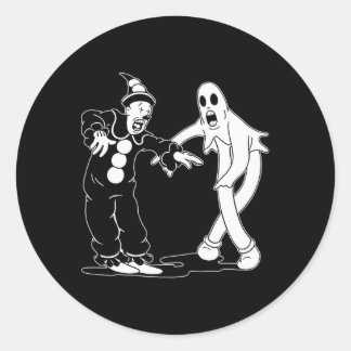 Koko The Clown And Ghost Dancing  Classic Round Sticker