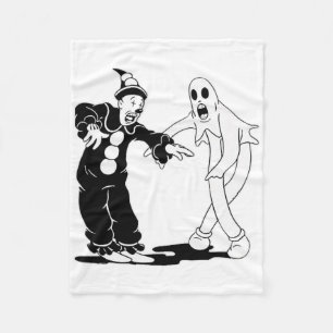 Koko The Clown And Ghost Dancing Fleece Blanket