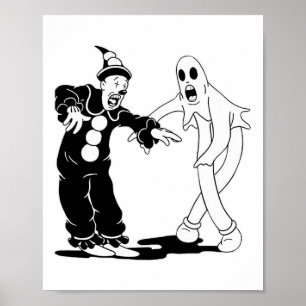 Koko The Clown And Ghost Dancing  Poster