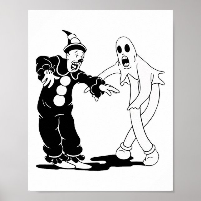 Koko The Clown And Ghost Dancing  Poster (Front)