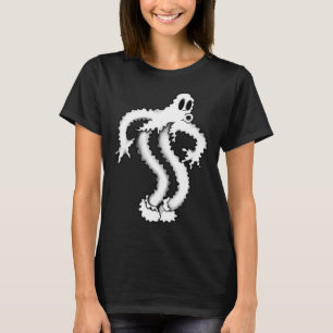 Koko The Clown Ghost Shaky Spooky Blackwork T-Shirt