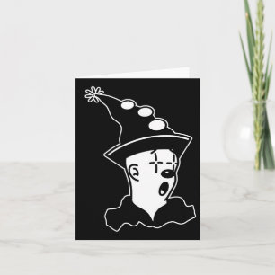 Koko The Clown Ghost Surprised Card