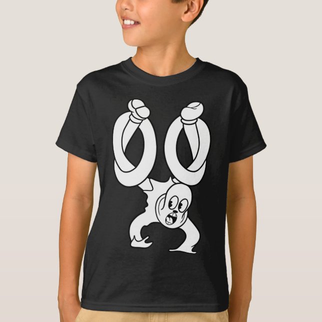 Koko The Clown Ghost Twisted Blackwork  T-Shirt (Front)