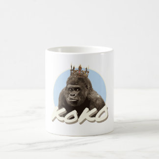 Koko The Gorilla Wearing Crown Coffee Mug