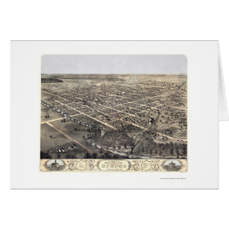 Kokomo, IN Panoramic Map - 1868