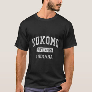 Kokomo Indiana In Vintage Established Sports Desig T-Shirt
