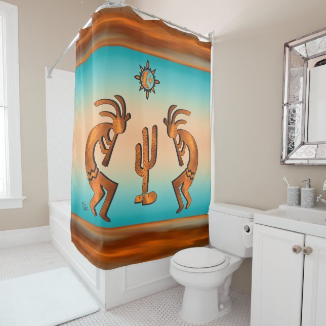 Kokopell Sud-Ouest Et Rideau De Douche Cactus (En situation)