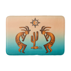 Kokopelli And Cactus Bath Mat