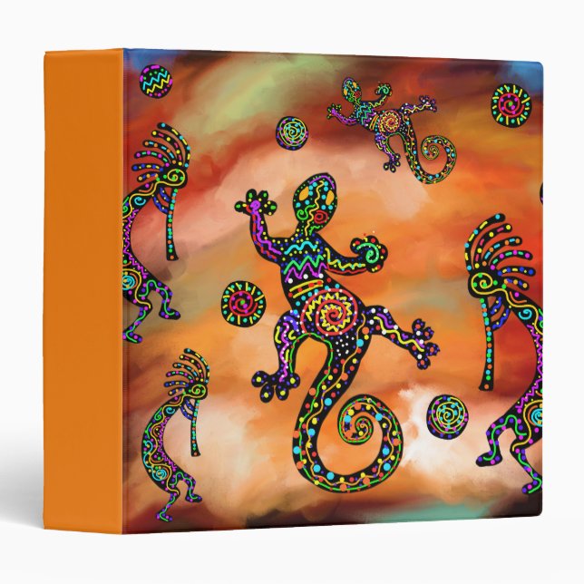 Kokopelli Art Binder (Front/Spine)