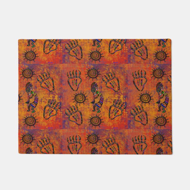 Kokopelli Art Doormat (Front)