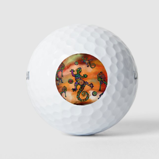 Kokopelli Art Golf Balls (Front)