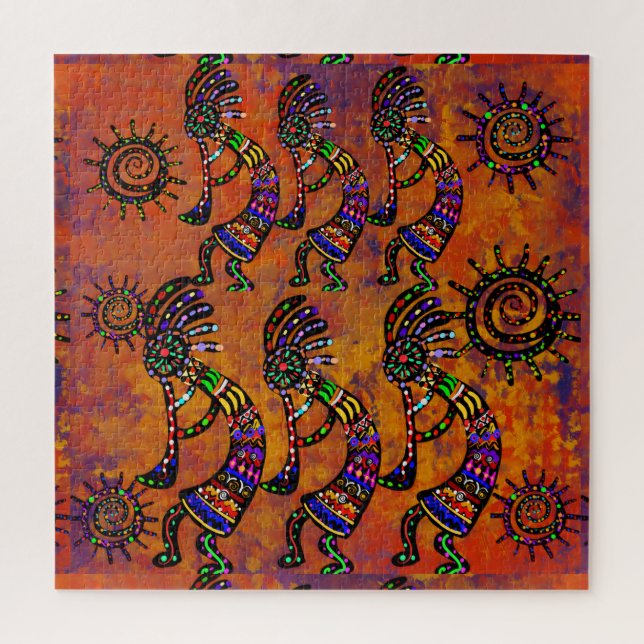 Kokopelli Art  Jigsaw Puzzle (Vertical)