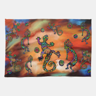 Kokopelli Art Kitchen Towel
