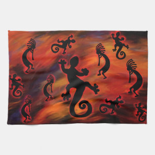 Kokopelli Art Kitchen Towel