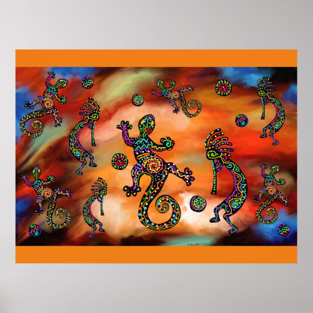 Kokopelli Art Poster (Front)