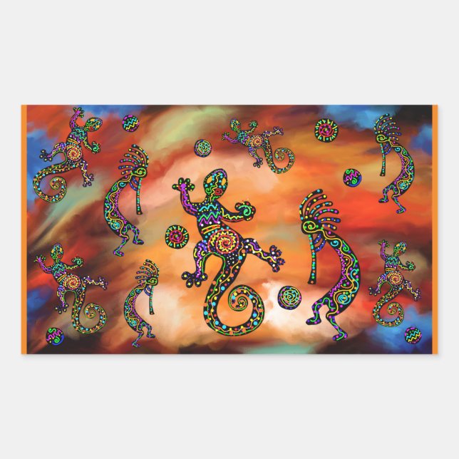 Kokopelli Art Sticker (Front)