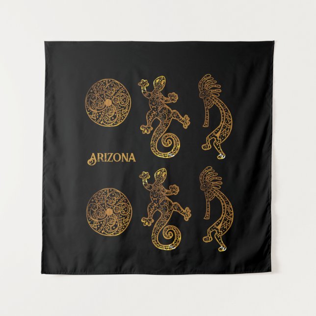 Kokopelli Art Tapestry (Front)